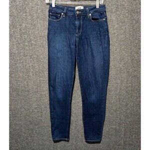 Paige Jeans Womens 26 Blue Hoxton Ankle Skinny Rosalyn Dark Wash Stretch